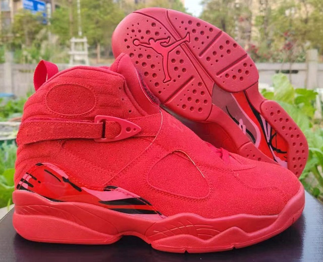 Air Jordan Retro 8 VIII Grade AAA All Red [Cheap Air Jordan Shoes 8 15]